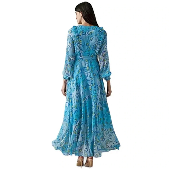 Prabal Gurung paradise blue maxi dress size 3X - Picture 2 of 16